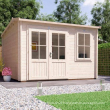 Tiny wood cabin for tool in garden